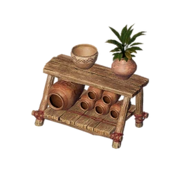 Plain Wood Shelf Set