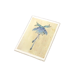 Flower & Leaf Rubbing Letter Card