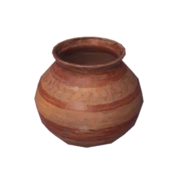 Volcanic Clay Flowerpot