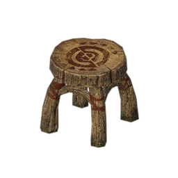 Mushstump Round Wooden Chair