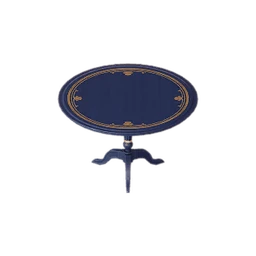 Round Blue-Gold Table