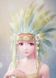 Luxuriant Feathers: Verdant Crest